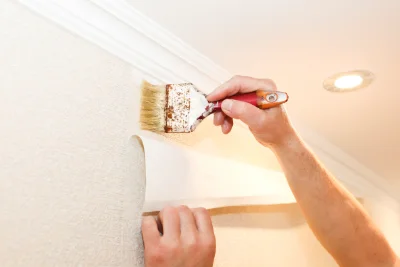 Pose de papier peint à Saint-Céneri-le-Gérei — revêtements muraux et toiles de verre
